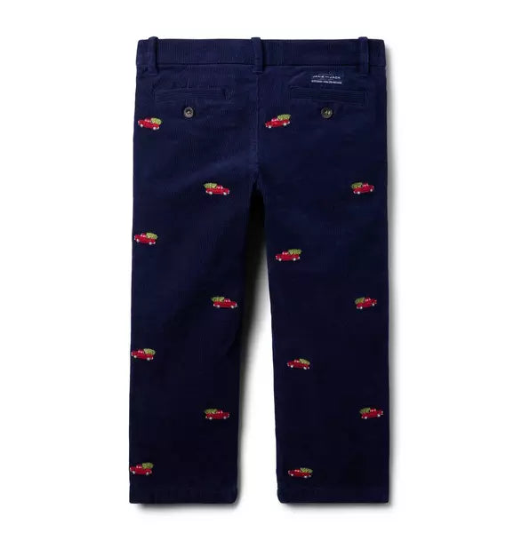 The Embroidered Holiday Corduroy Pant
