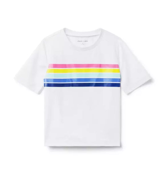 Recycled Stripe Rash Guard