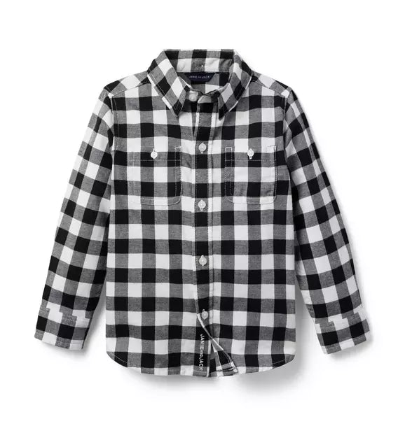 Gingham Flannel Shirt