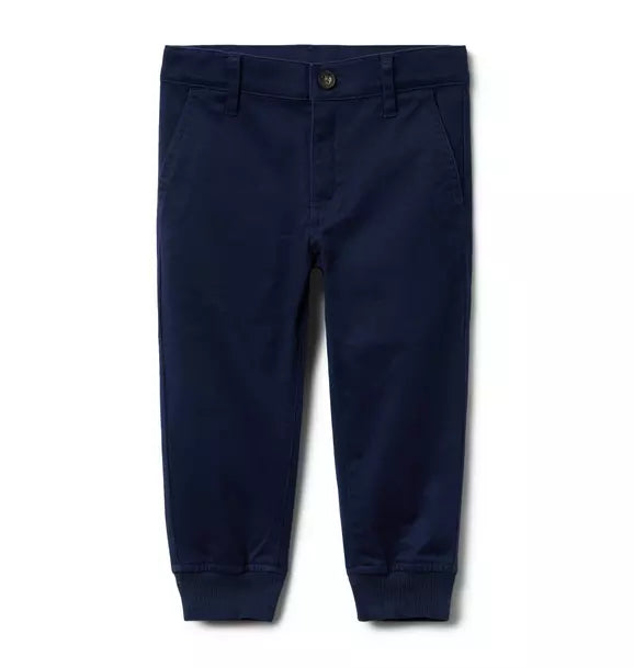 The Button Twill Jogger