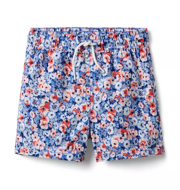 Recycled Floral Swim Trunk