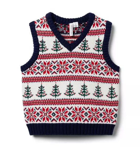 Holiday Fair Isle Sweater Vest