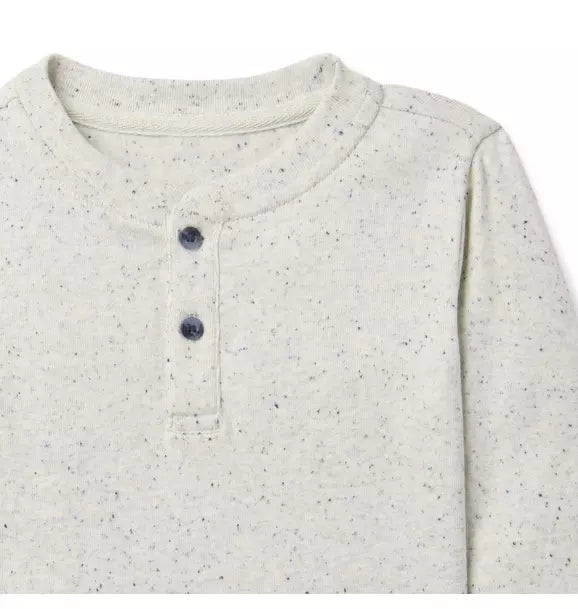 Speckled Henley Tee