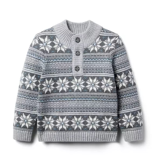 Snowflake Fair Isle Sweater